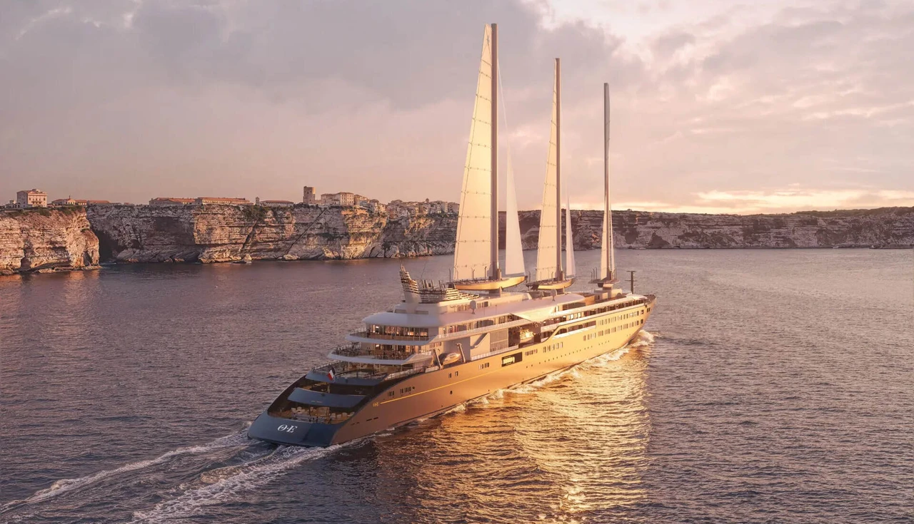 France has launched the world's largest sailing yacht