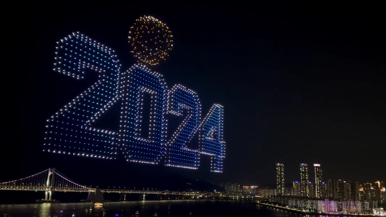 Amazing drone Show in Busan 2024
