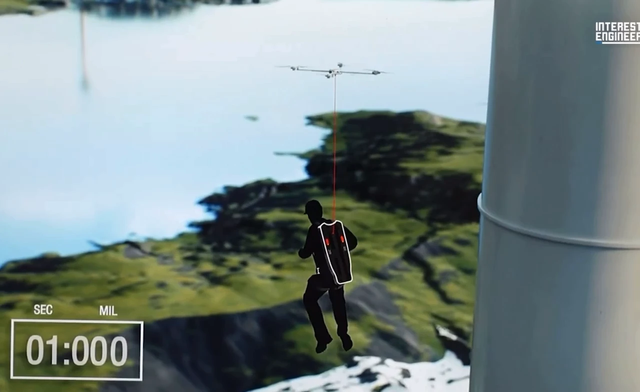 Italians have hidden a drone in a parachute designed to self-launch and land a human
