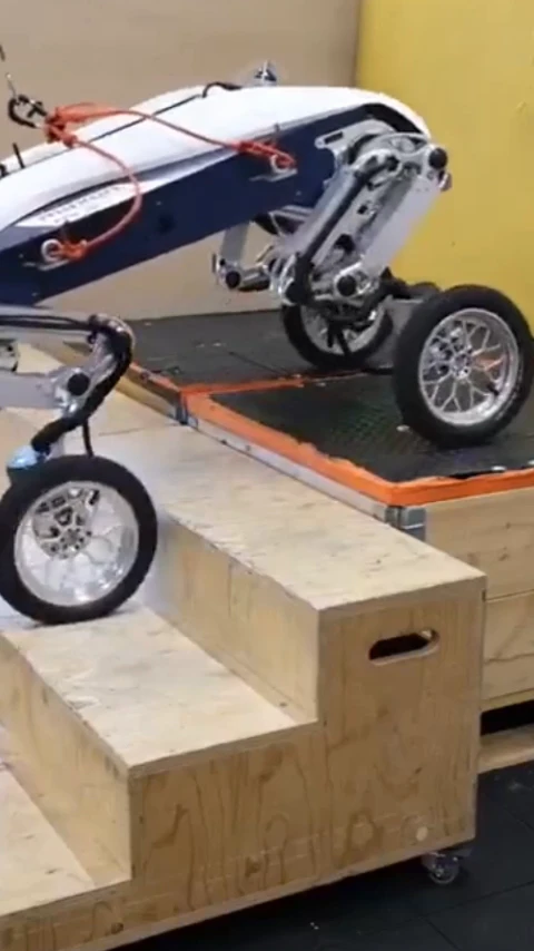 Swiss engineers and designers work on the multifunctional robot LEVA