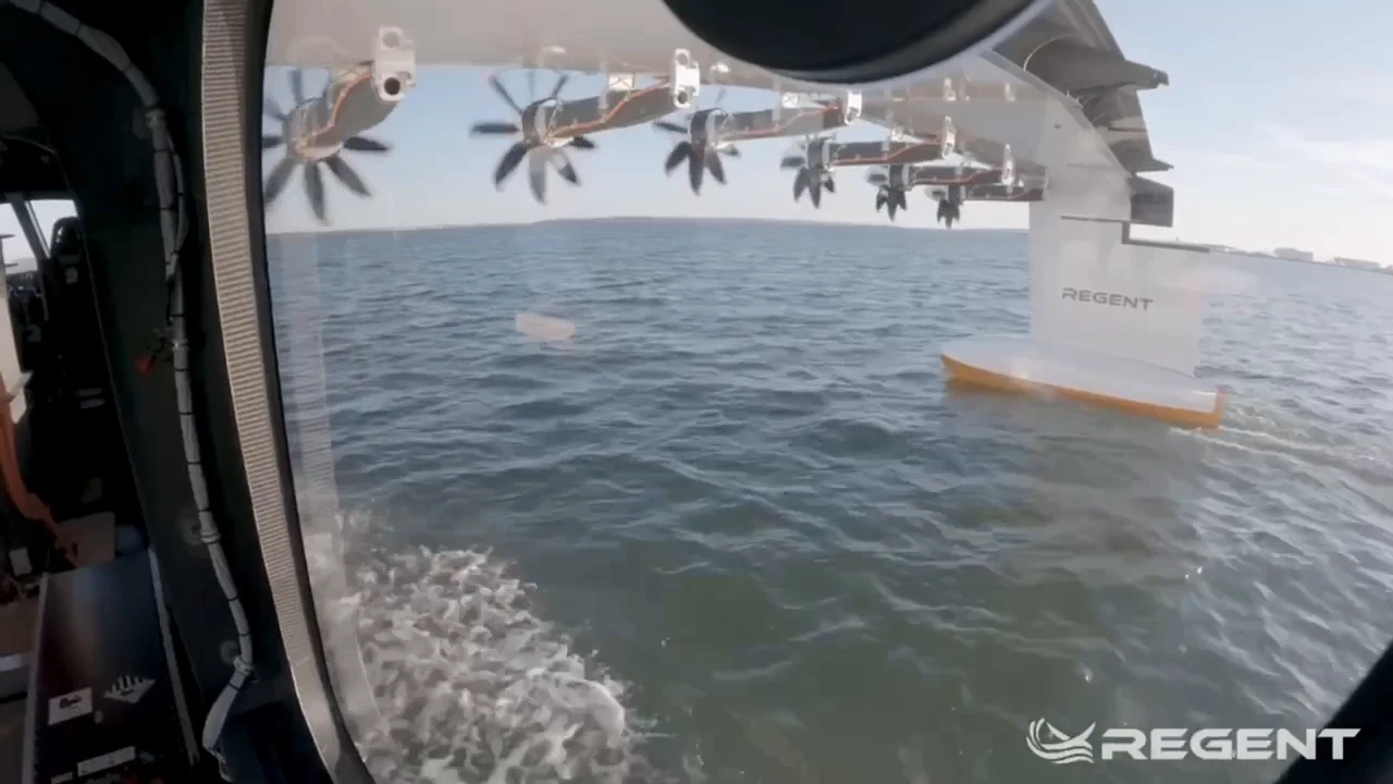 Regent Craft has completed a successful first test of a full-size electric seaplane with passengers