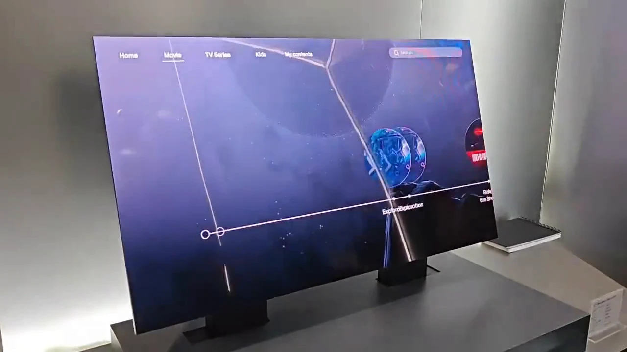 LG has revealed a truly frameless TV that can split into two separate screens