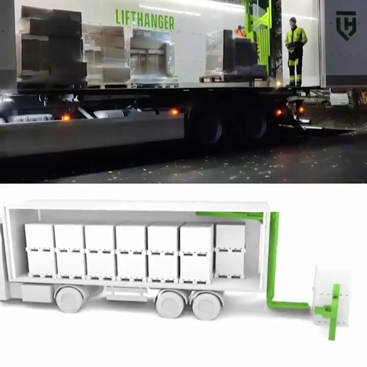 Interesting lift & load concept for pallet handling