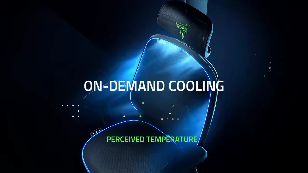Razer has revealed a gamer's chair for the sweatiest of games - with back and buttock airflow