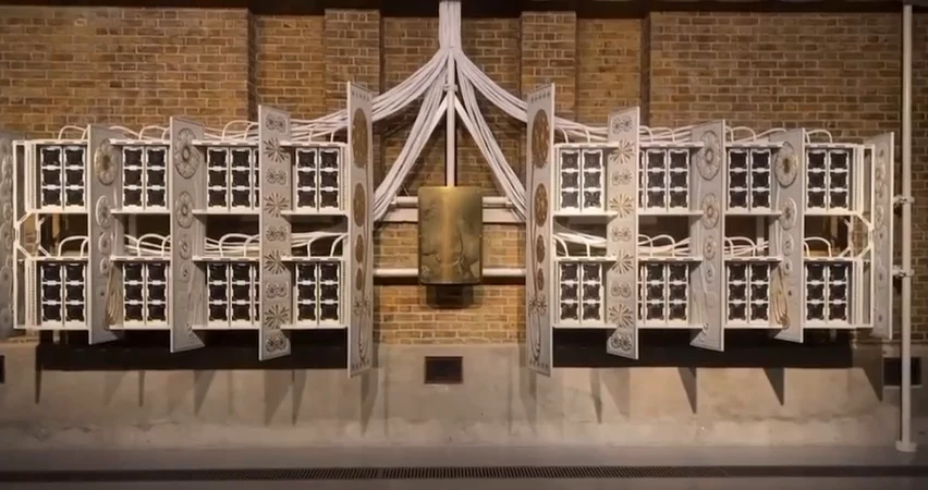 Musical organ with fan and AI in London