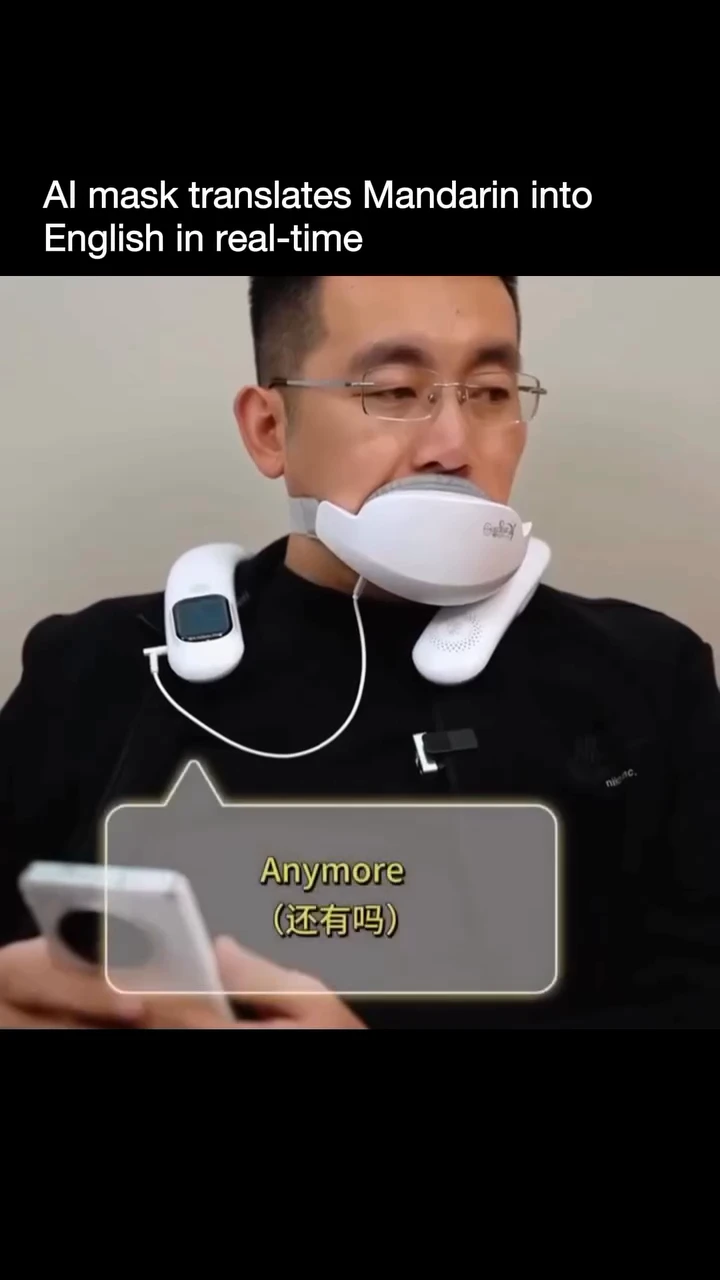 Real-Time AI Translation Mask Breaks Language Barriers at Home