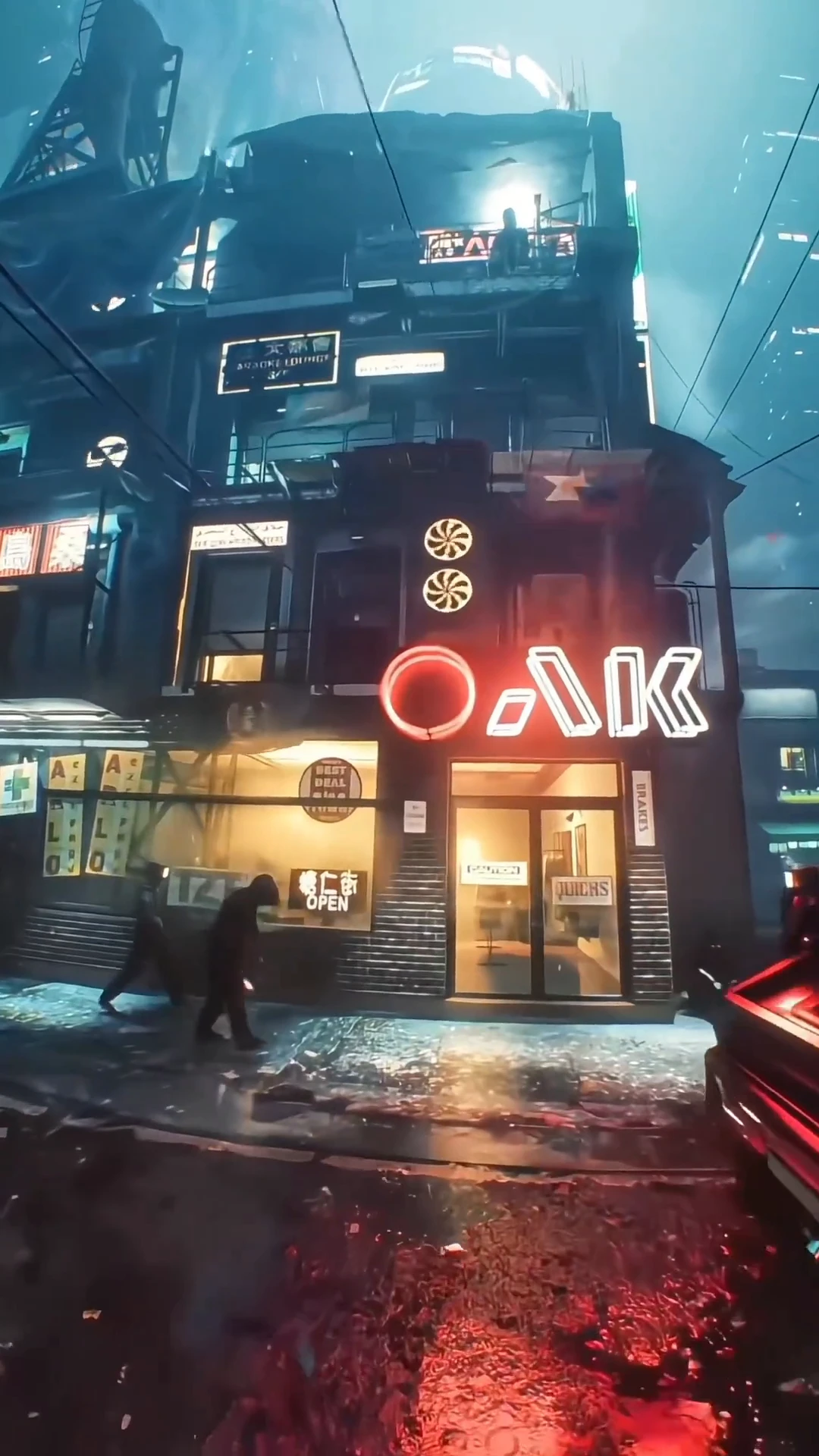 An incredible vision of urbanism inspired by the style of cyberpunk