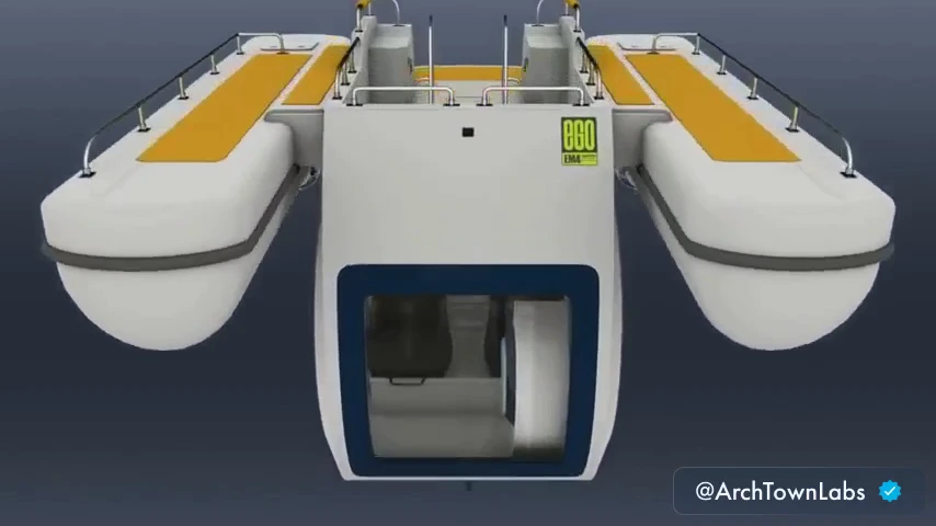 South Korea has created a maneuverable and stylish semi-submarine