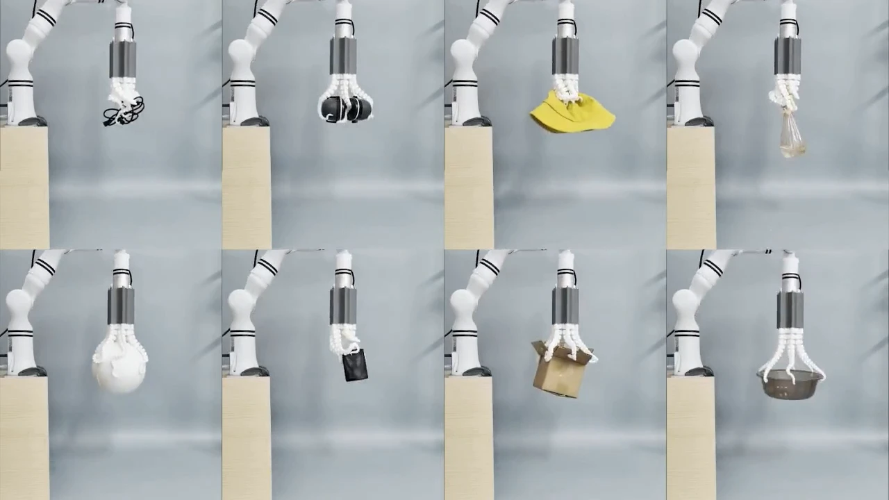 China has created robot tentacles for drones and droids, so they can grab objects of any shape