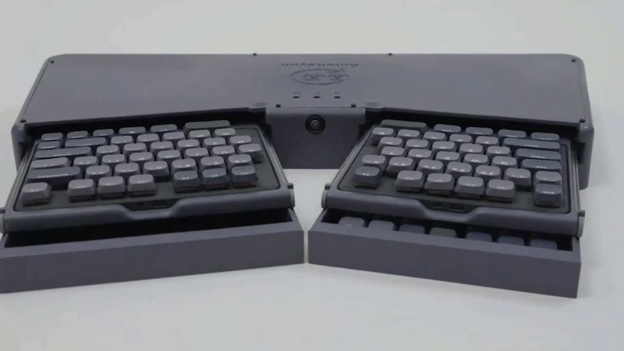 Unveiled an unusual Autokeybo slider keyboard with built-in PC on Raspberry Pi 5