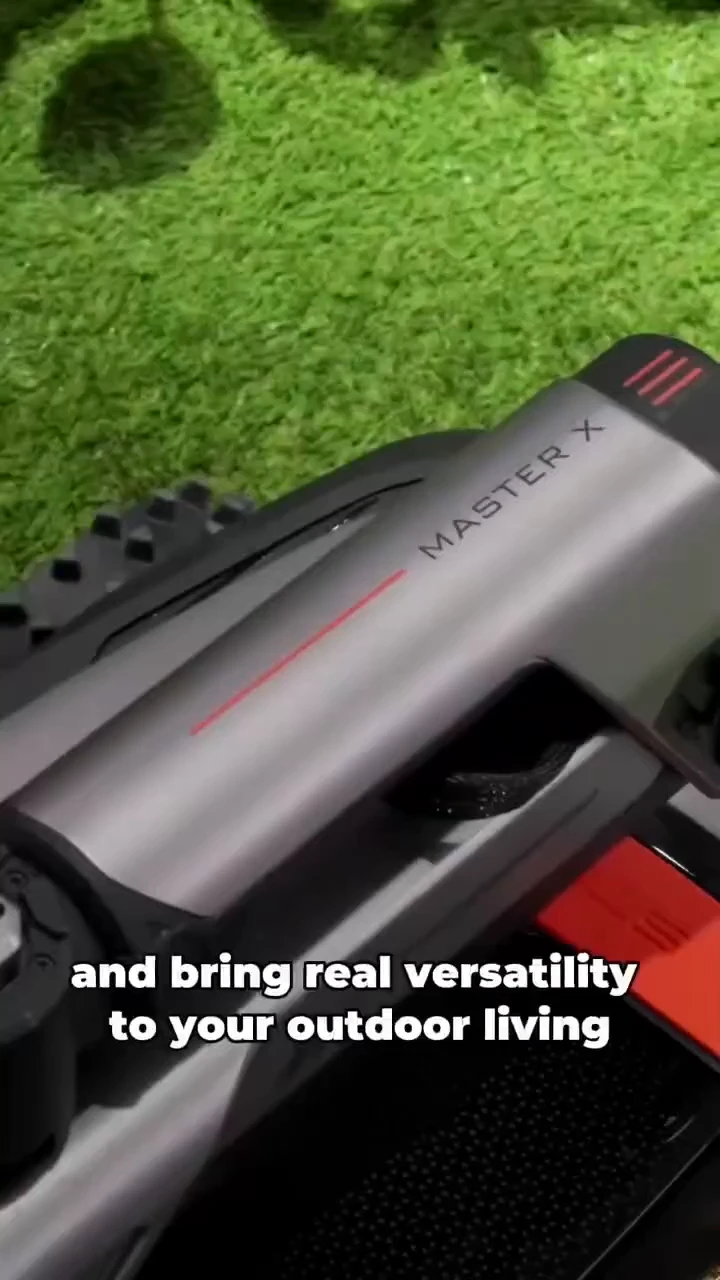 Most tricked-out lawn mower is presented, which can even play with your dog outside