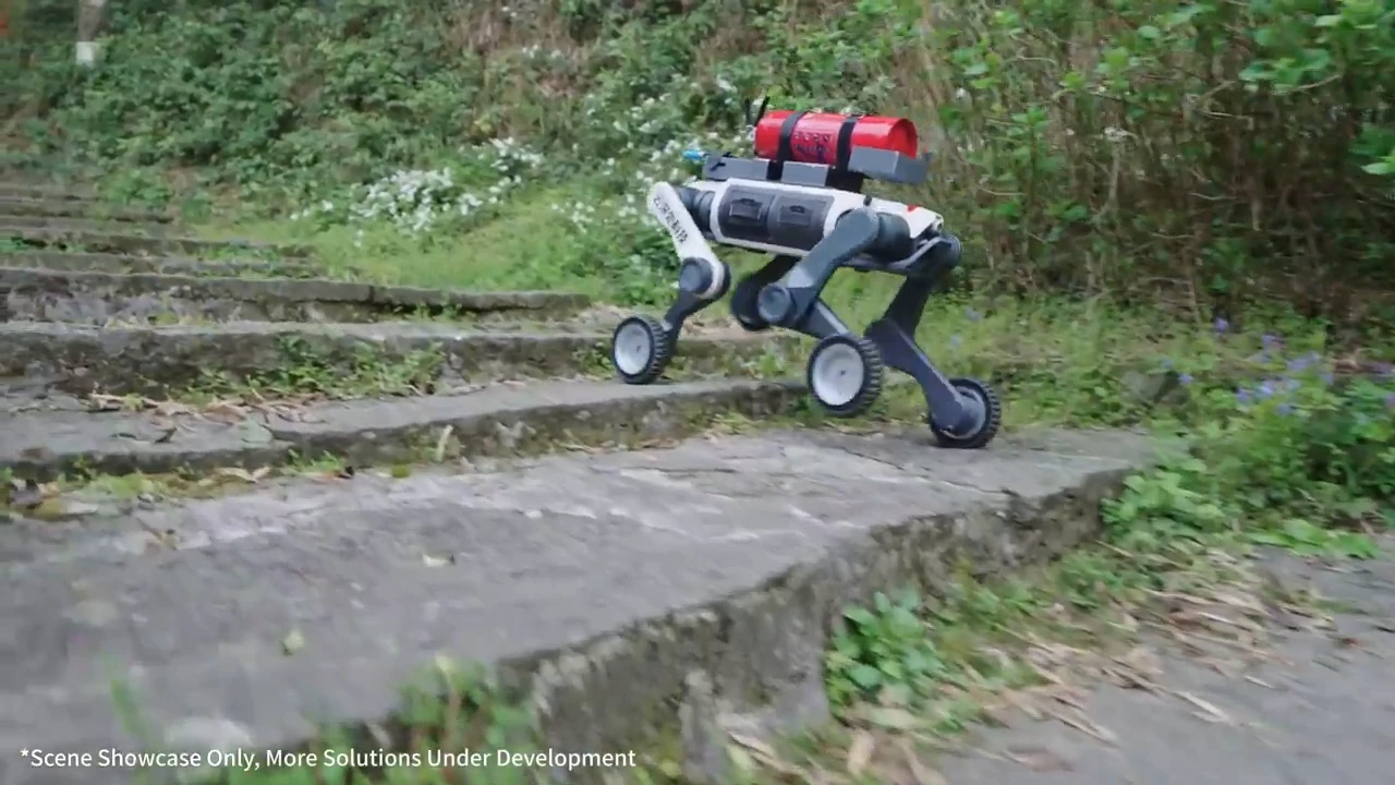 Robot that walks, rolls, and can recover from almost any fall
