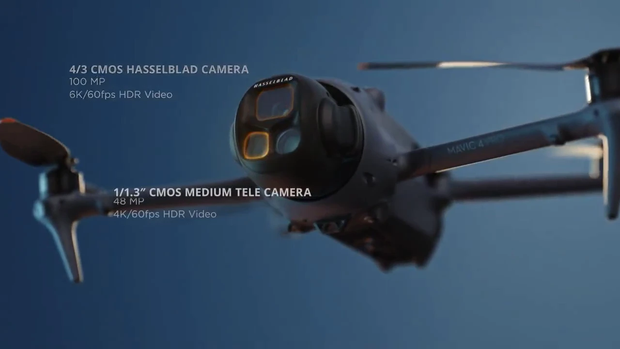 DJI revealed the top-of-the-line Mavic 4 Pro with 360-degree suspension and 6K/60 fps footage