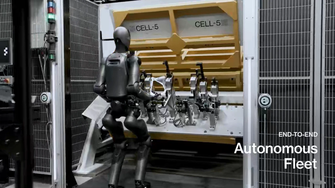 Startup Figure Shows Training of Robot Team to Help Assemble Cars at BMW Factories 