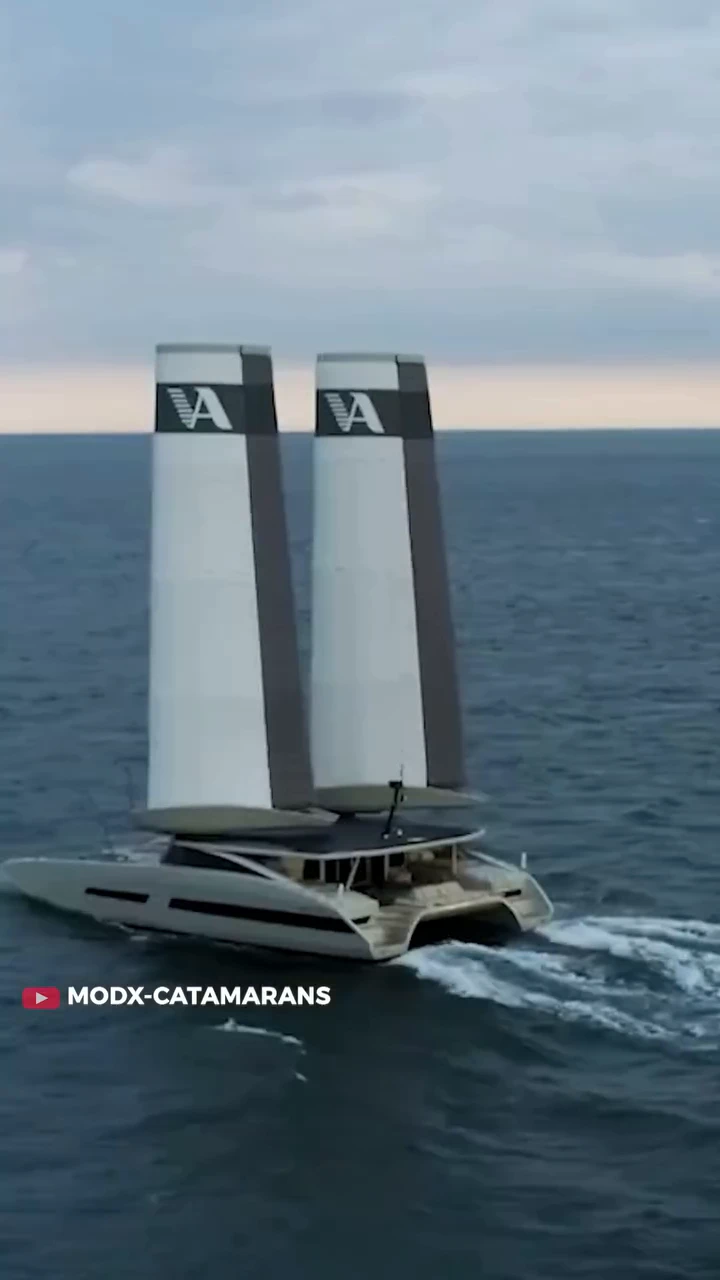 These catamaran wings can extend to 75 feet