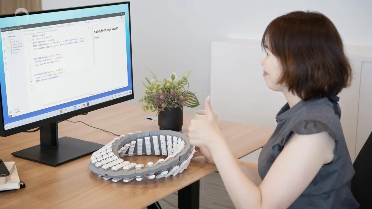 Japanese from Google created infinite keyboard, which has keys both sides of a circle