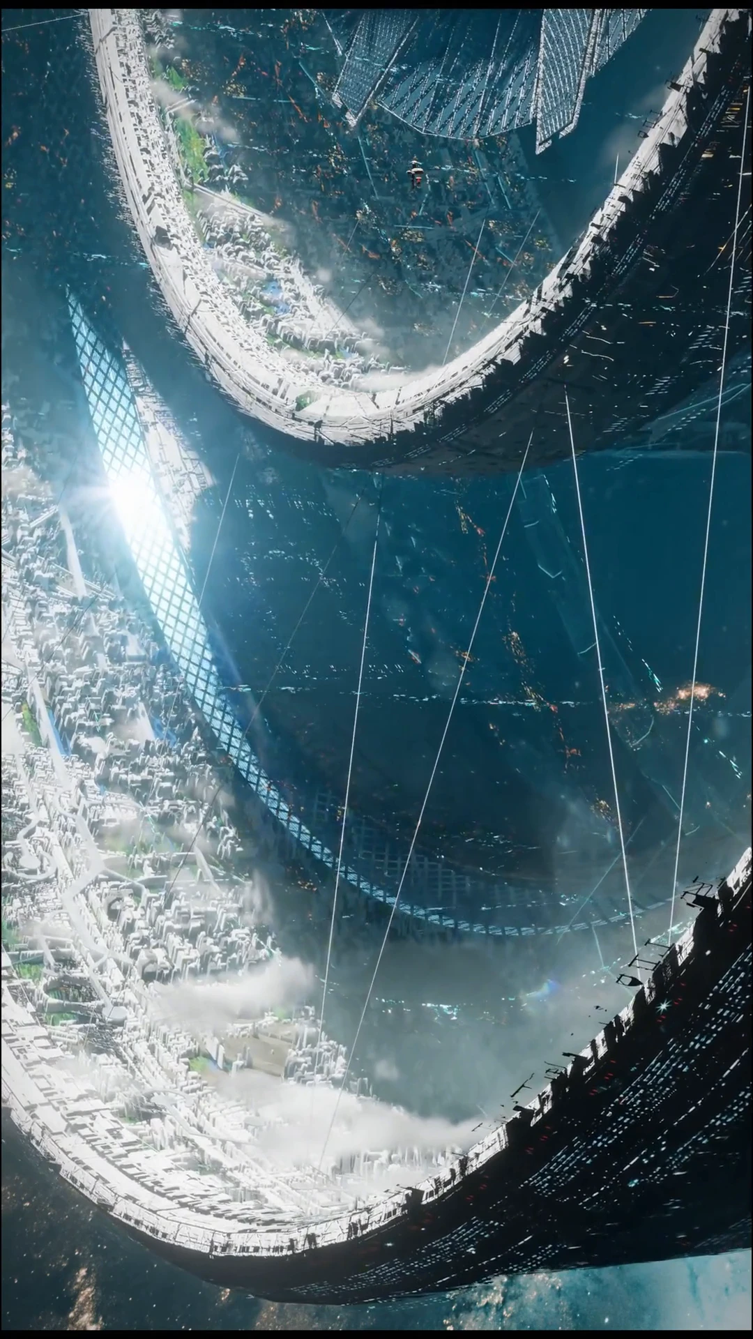 It's not AI. An incredible concept for the city of the future, orbiting in space