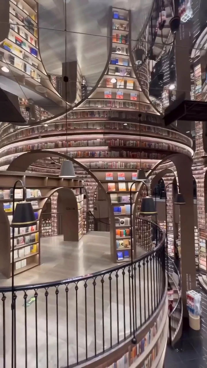 Space bookstore in Shenzhen, where many people go for a photo op