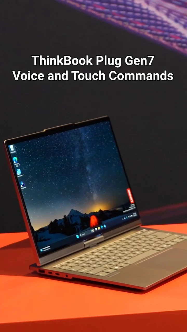Lenovo ThinkBook recognizes both touch and voice commands
