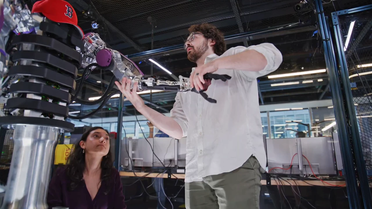 Researchers at the RAI Institute built a robot to test fast, dynamic manipulation