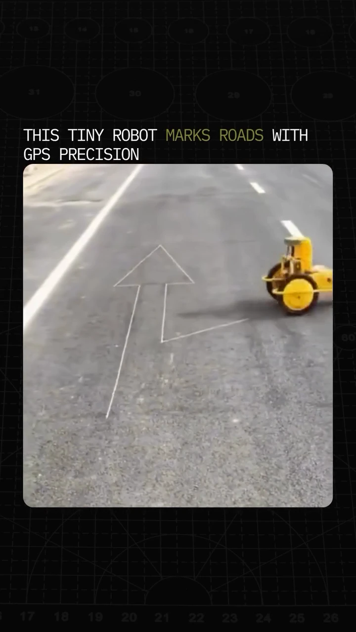 Tiny Surveyor: compact robot that pre-marks roads before they’re painted