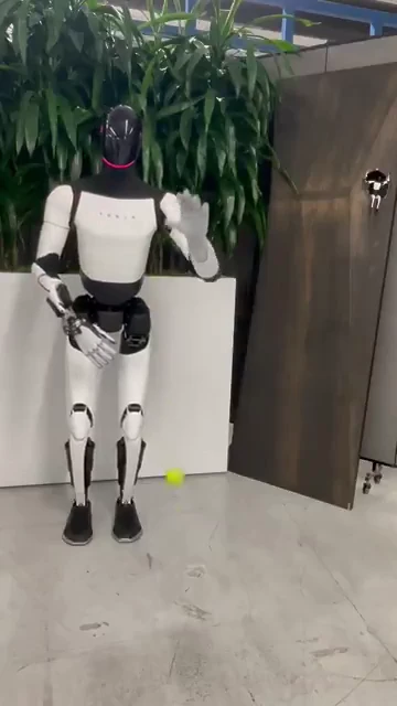 Tesla Optimus Robot Catches a Ball with Its New Hand!