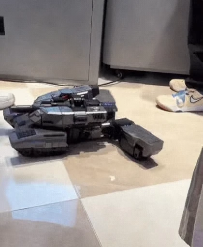 The Megatron transformer robot that turning into a tank