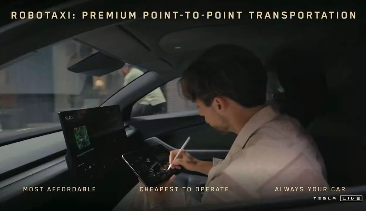 Ilon Musk presented the first unmanned robotic taxi Cybercab