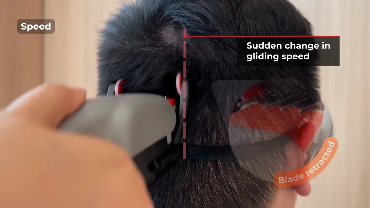 Smart hair clipper turns any beginner into a cool barber