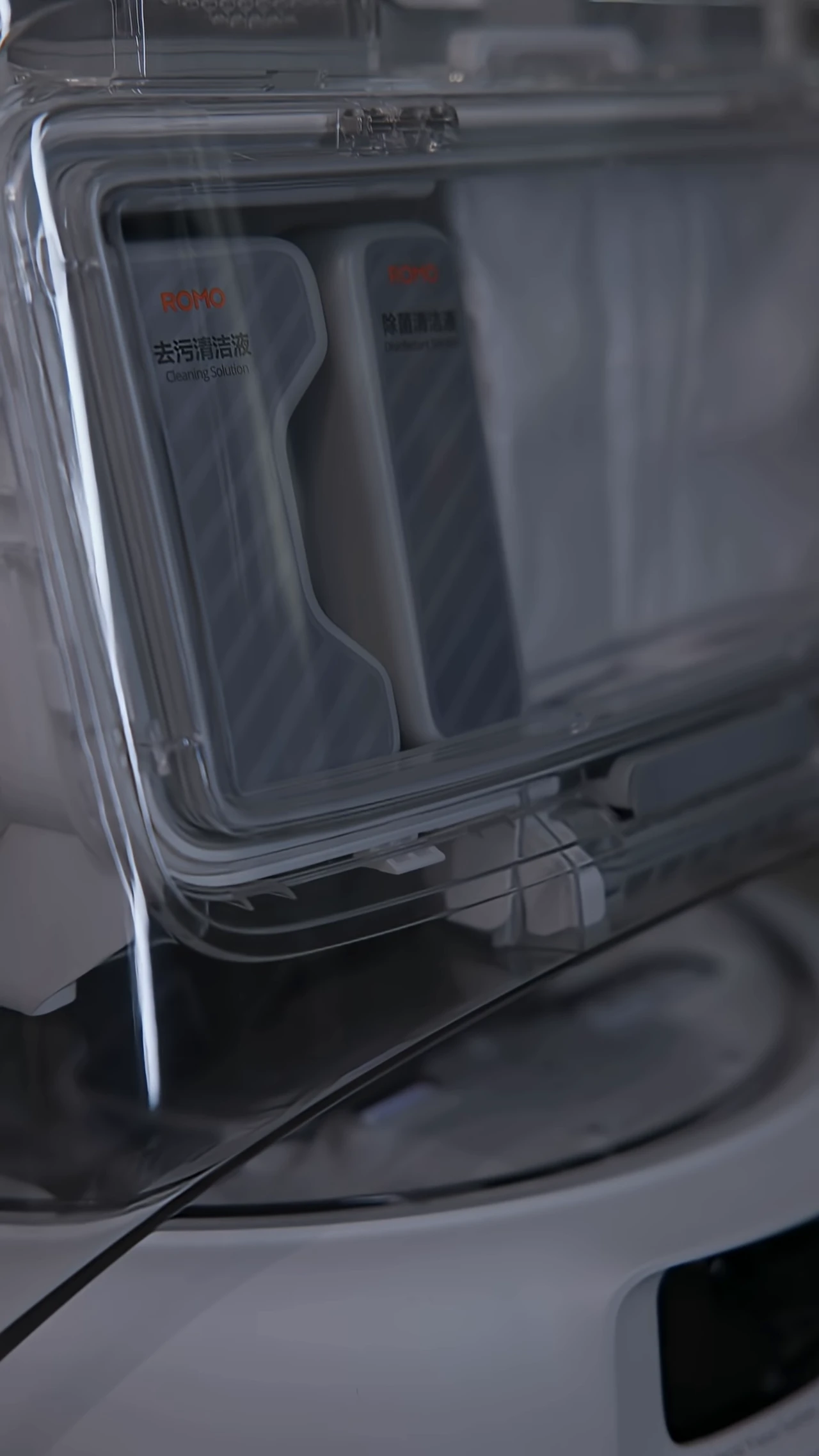 DJI has unveiled its first robot vacuum cleaner, Romo, with a transparent body
