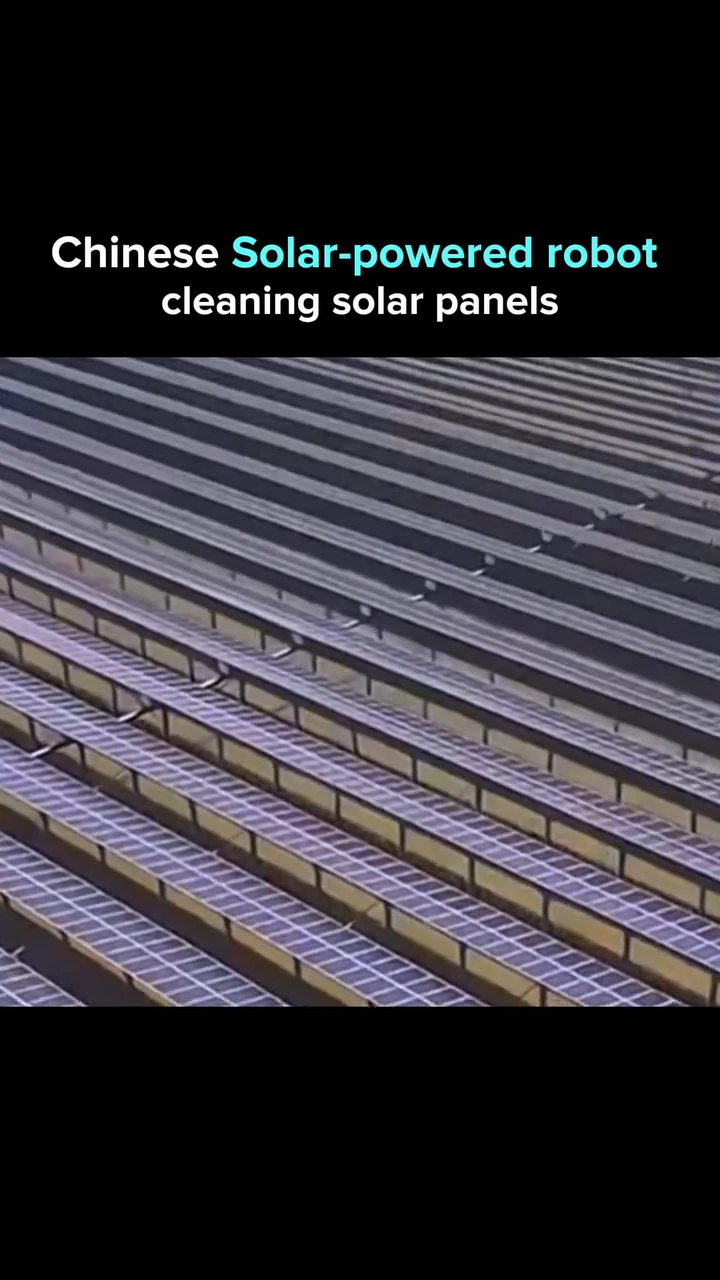 Solar robots cleaning solar farms: powered by the very sun they protect