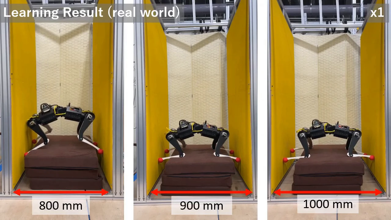 Robot dog was taught to climb walls using a spreader bar