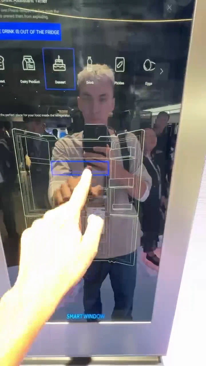 Haier unveiled a smart fridge with a window at the IFA 2025 exhibition