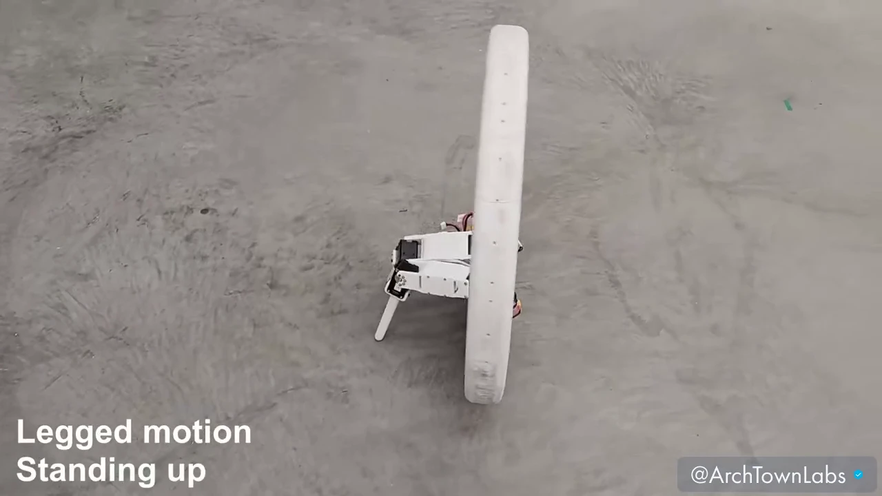Engineers at the University of Illinois have assembled an unusual robot in the shape of a wheel with legs.
