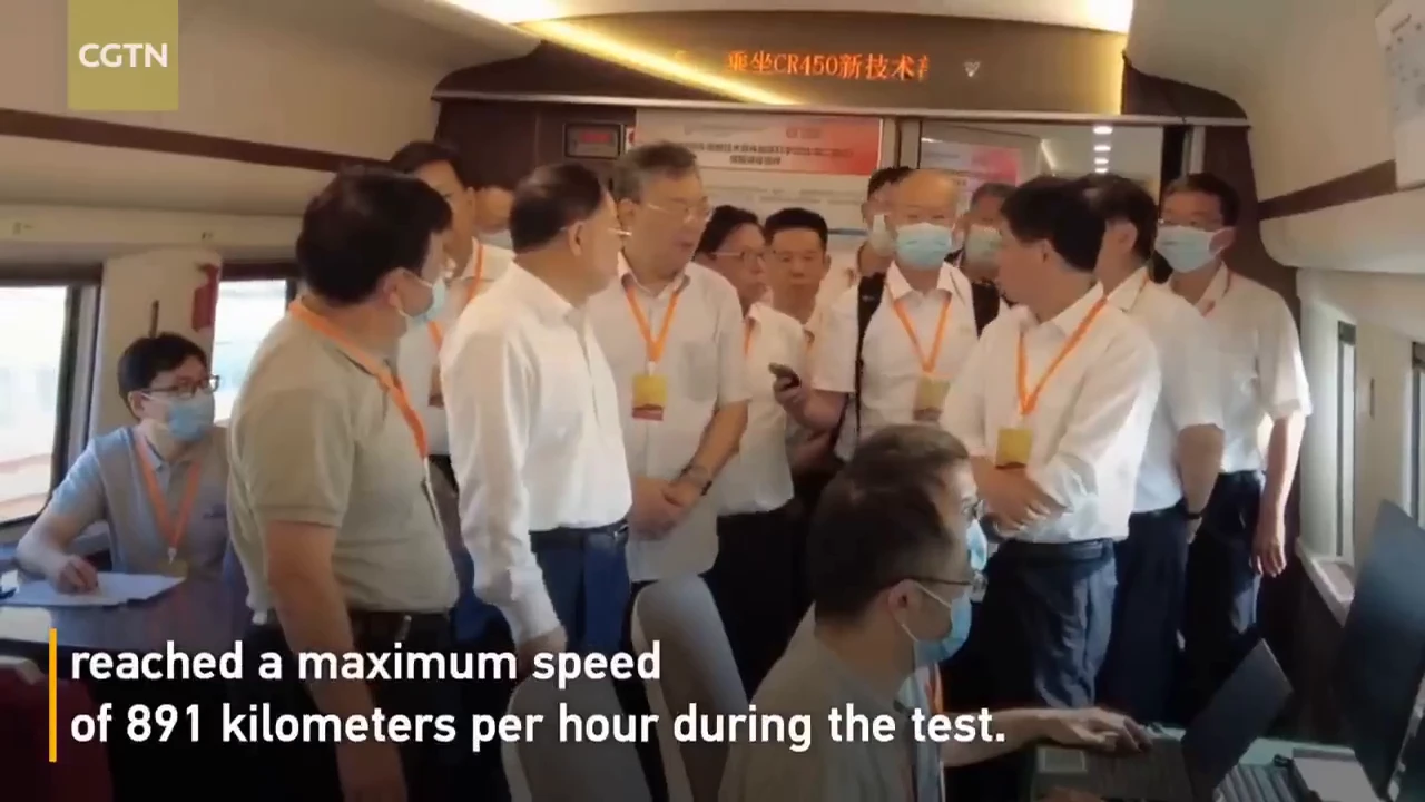 China launched the world's fastest passenger train CR450