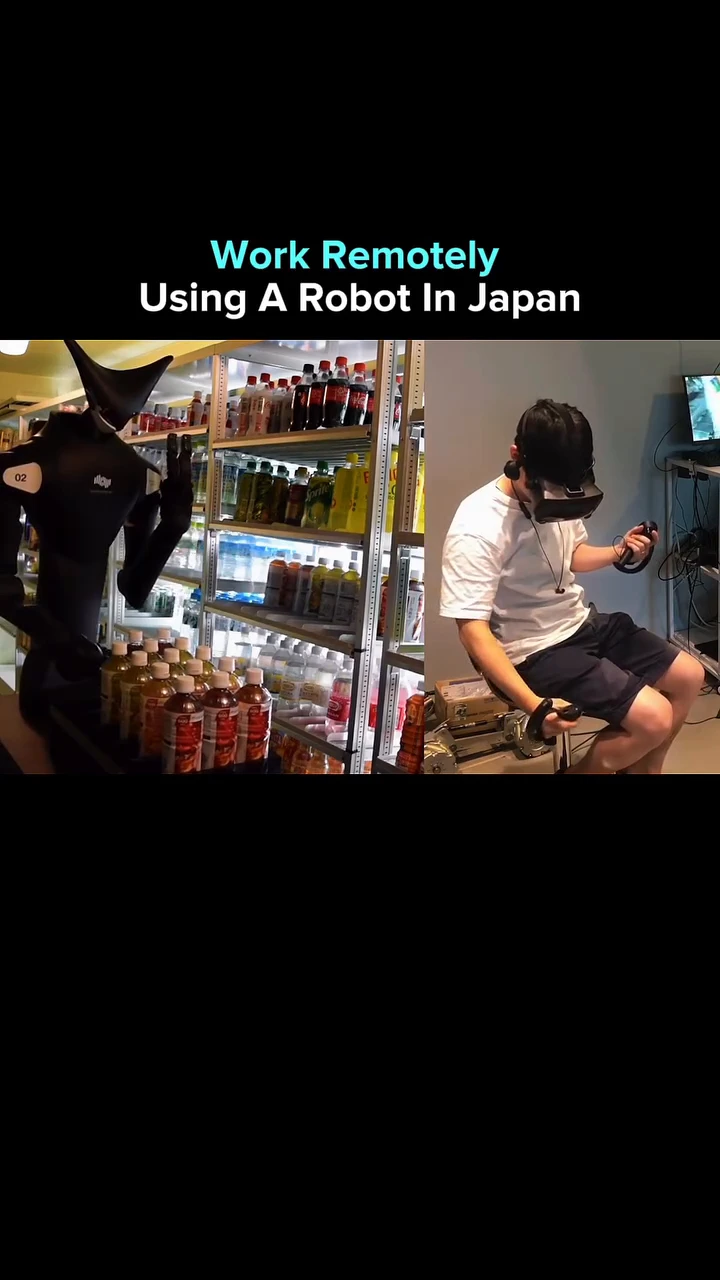 Japan is pioneering a new form of remote work using VR-controlled robots