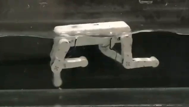 Scientists from South China University of Technology ARD mini robot that can swim like real dogs!