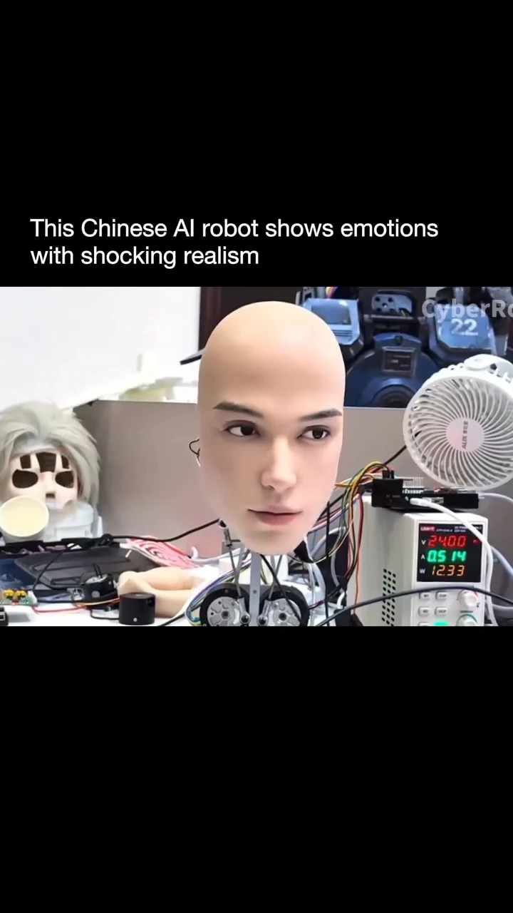 Humanoid robots get a face: Chinese AI head mimics human emotions