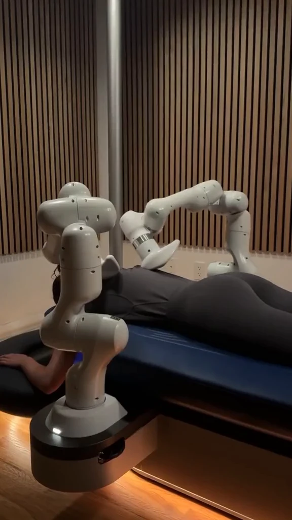 People-centered technologies. Innovative massage couch with fully automated procedure