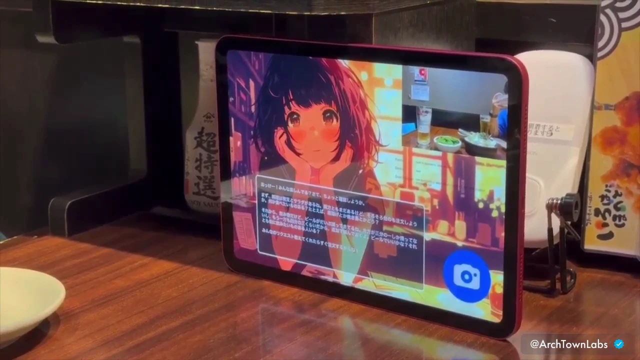 Japanese company Gatebox presented a virtual waiter based on ChatGPT-4