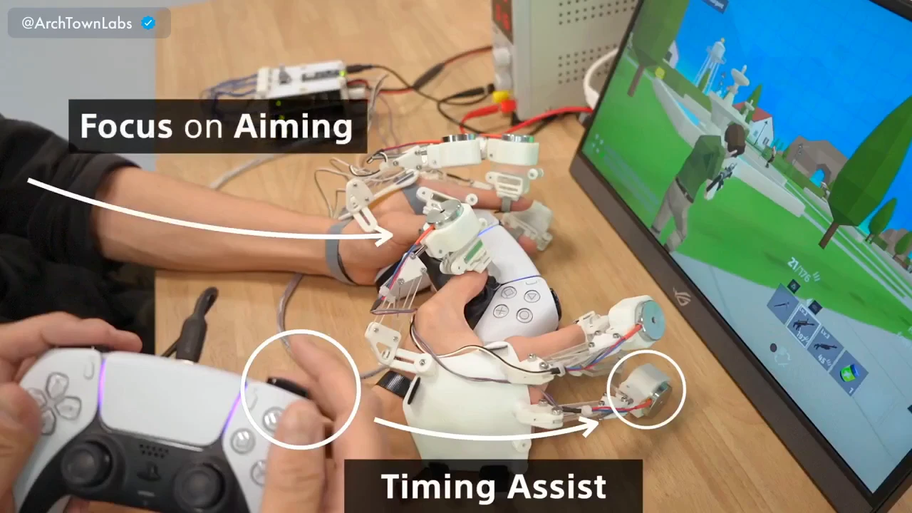 Sony has developed an exoskeleton to accelerate finger movements