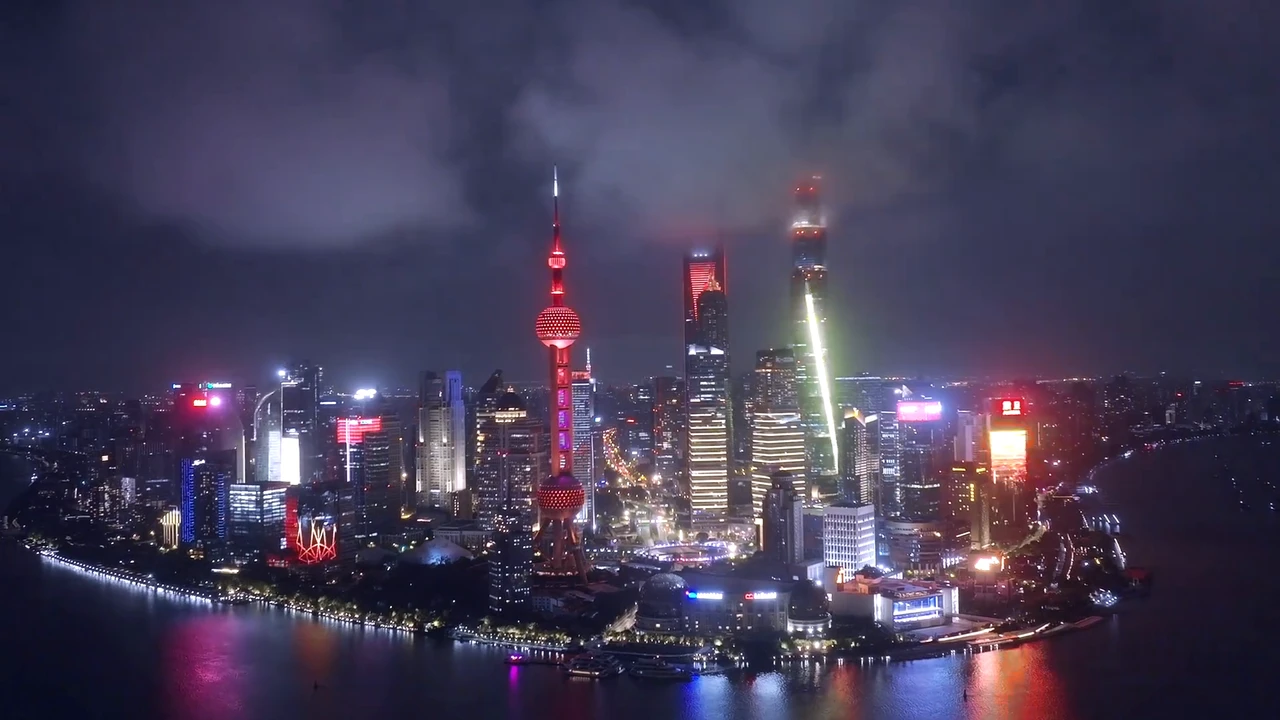 Your daily dose of urbanism. A stunning shot of Shanghai at night