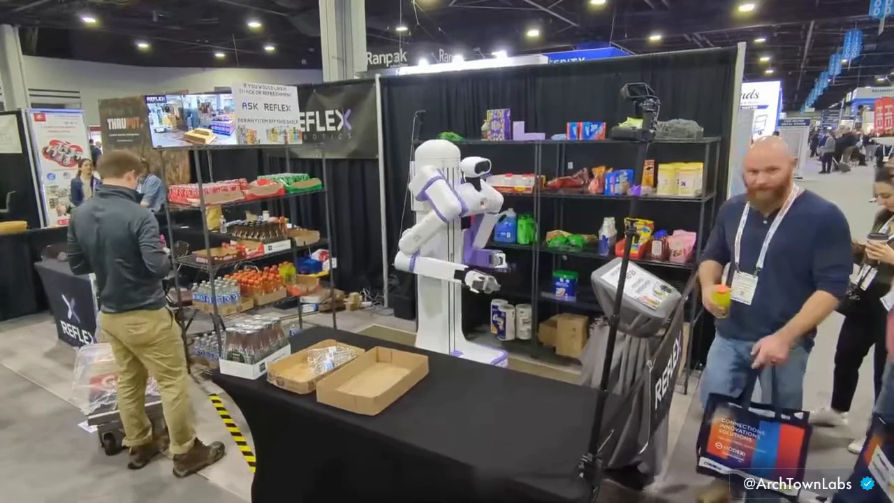 Startup Reflex Robotics showed a robot cashier