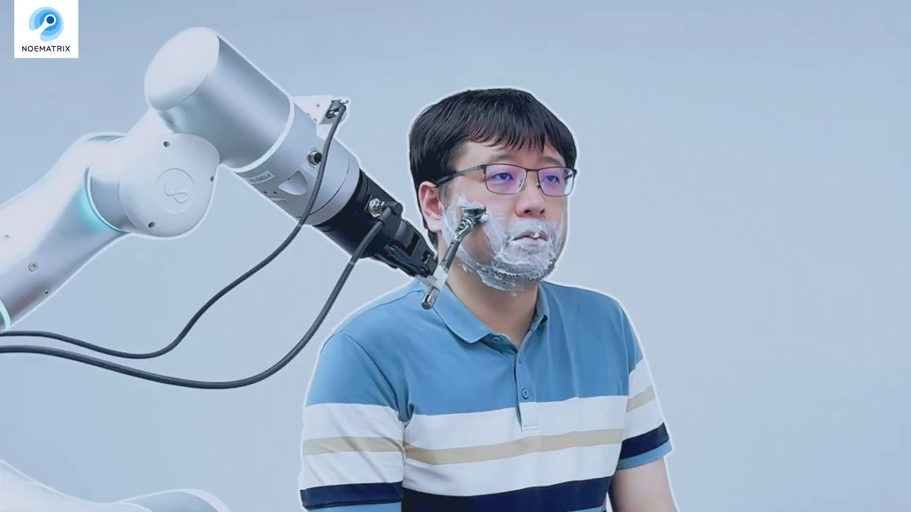 Robots have been taught to shave people
