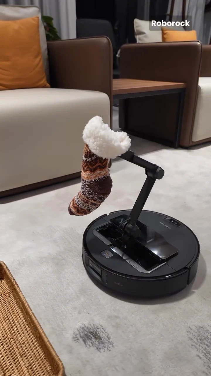 Roborock's New Robot Vac Has an Arm to Pick Up Dirty Socks and Underwear