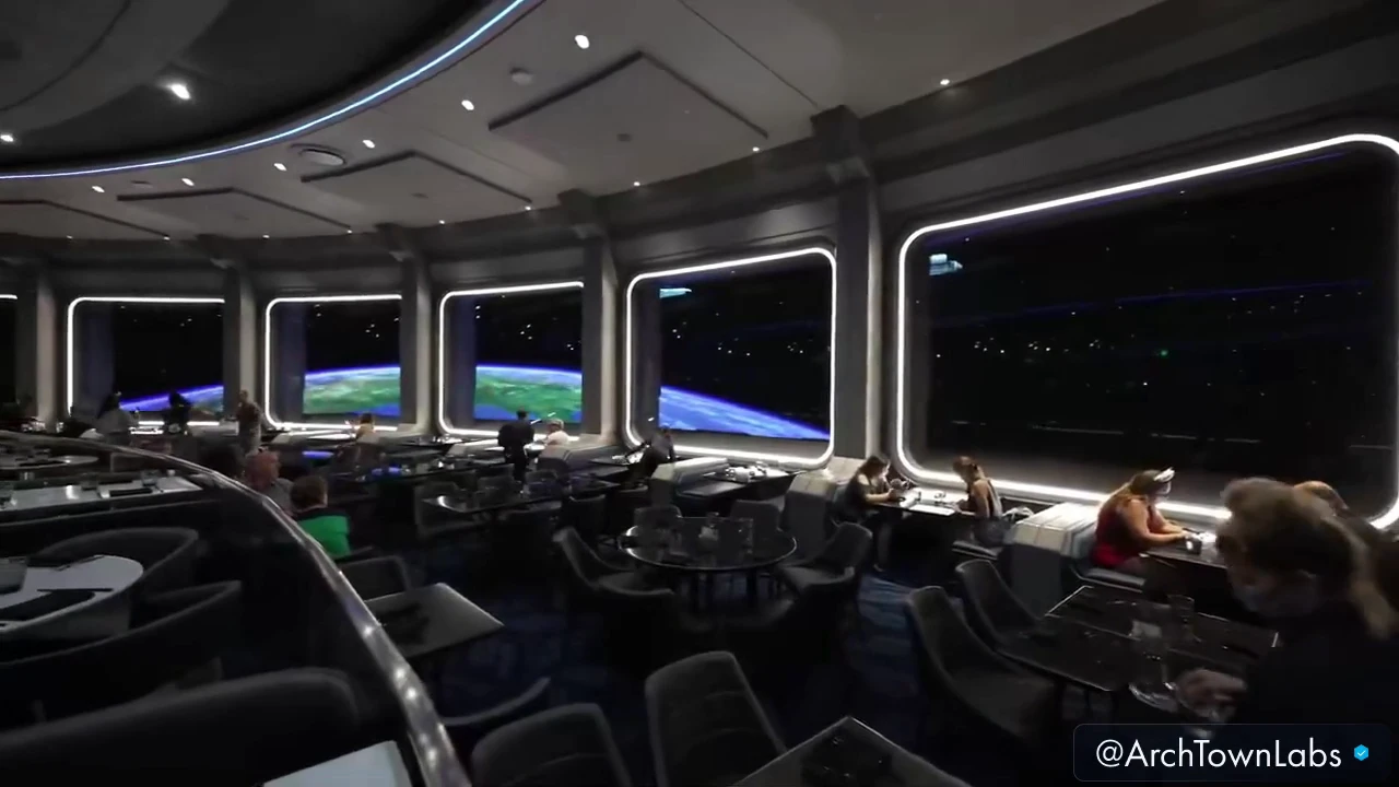 Check out the “space” restaurant Space 220 in Florida!