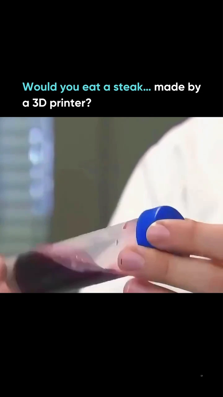 3D printing now makes plant-based steaks that look and taste real