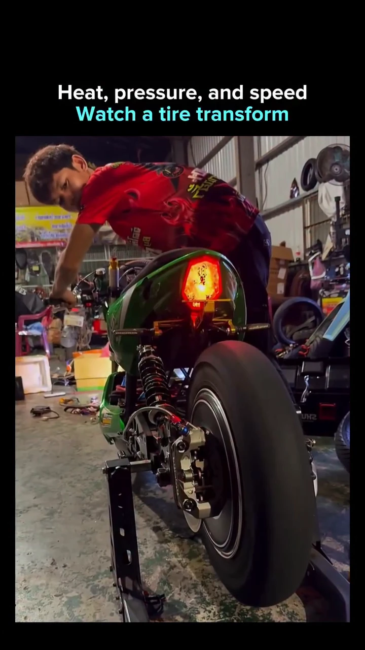 At extreme speeds, tires actually grow in size due to centrifugal force