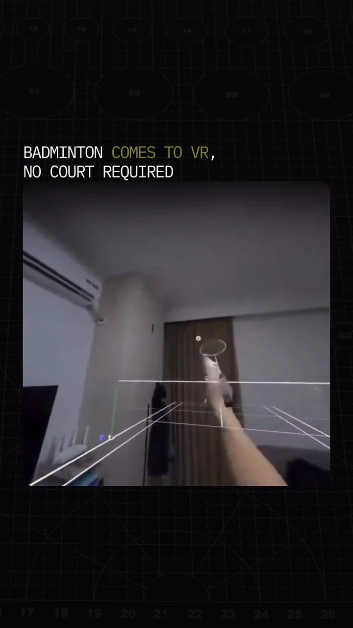Badminton comes to VR, no court required