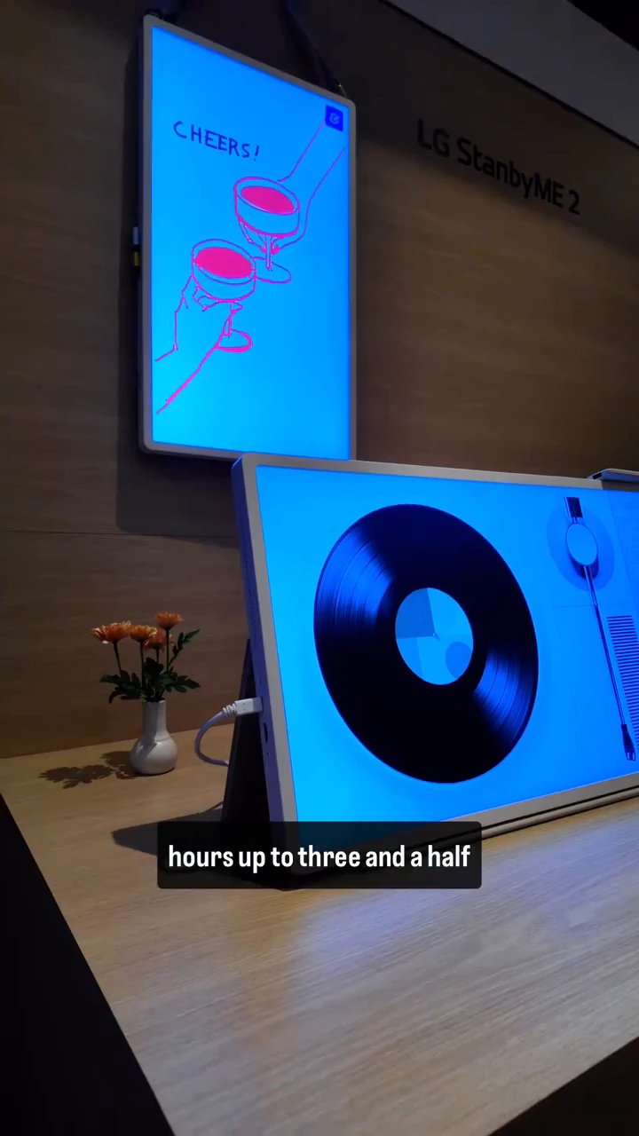 LG has unveiled the StanbyME 2 portable TV
